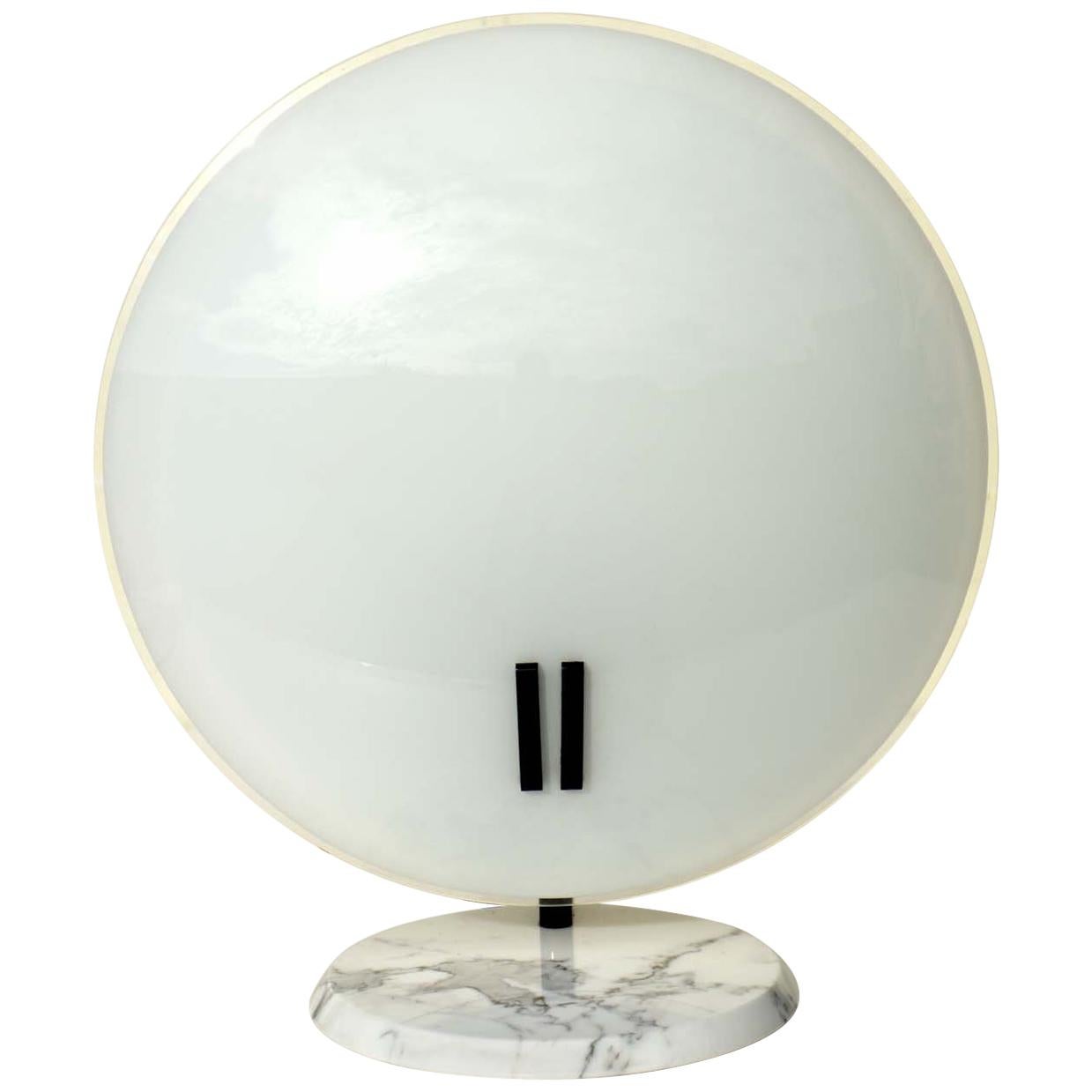 "Perla" Bruno Gecchellin O-Luce 1980 Design Postmoderno Italiano Lampada da Tavolo Grande