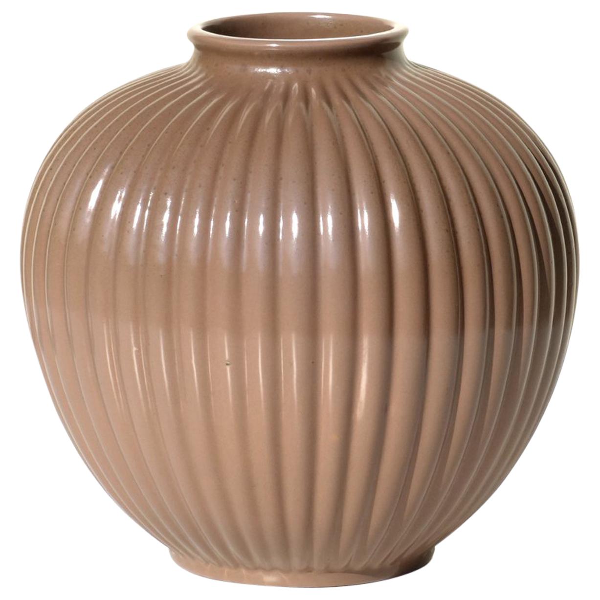 1930s by Giovanni Gariboldi for San Cristoforo Ginori Pottery Art Deco Vase