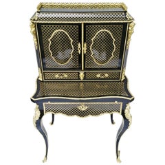 Antique Stunning and Rare Napoleon III Desk Secretary, France circa 1866