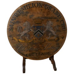 19th Century French Vineyard Wine Table from Chateau Laroge, Saint Emilion