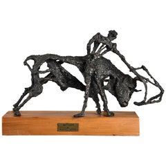 Vintage 'the Matador' Bronze Sculpture by Daniel Rintoul Booth