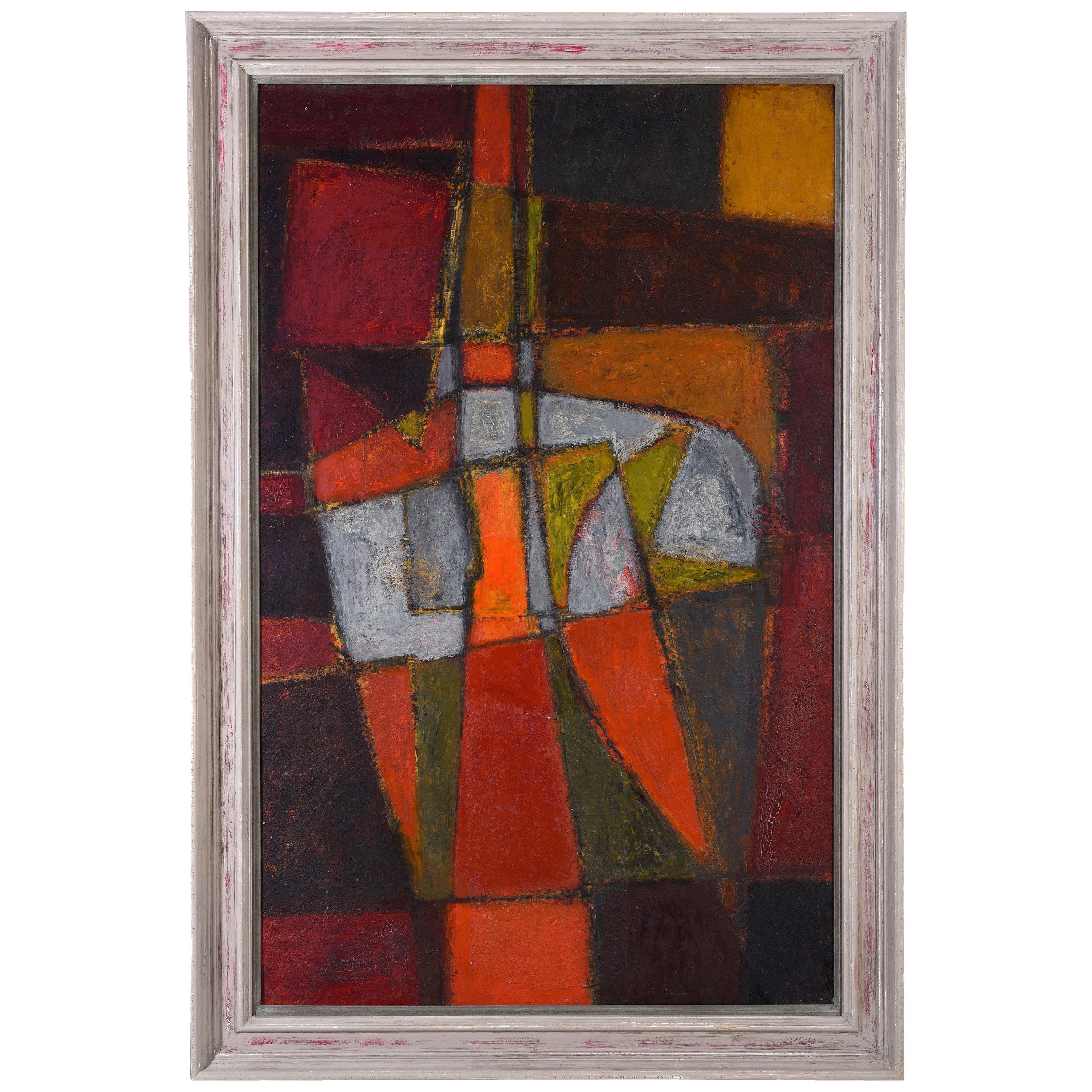 Untitled, Abstract Painting, 1952, by Modern British Artist Clifford Ellis For Sale