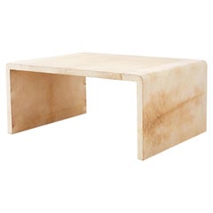 Jean Michel Frank Style Parchment Waterfall Cocktail Table