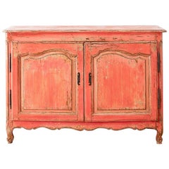 18th Century Louis XV Painted Provincial Buffet or Sideboard