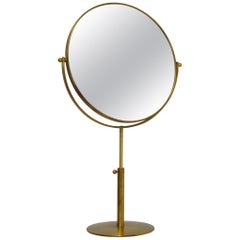 Scandinavian Modern Vanity Brass Mirror