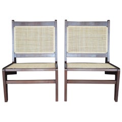 Retro Pair of Cane Chairs 