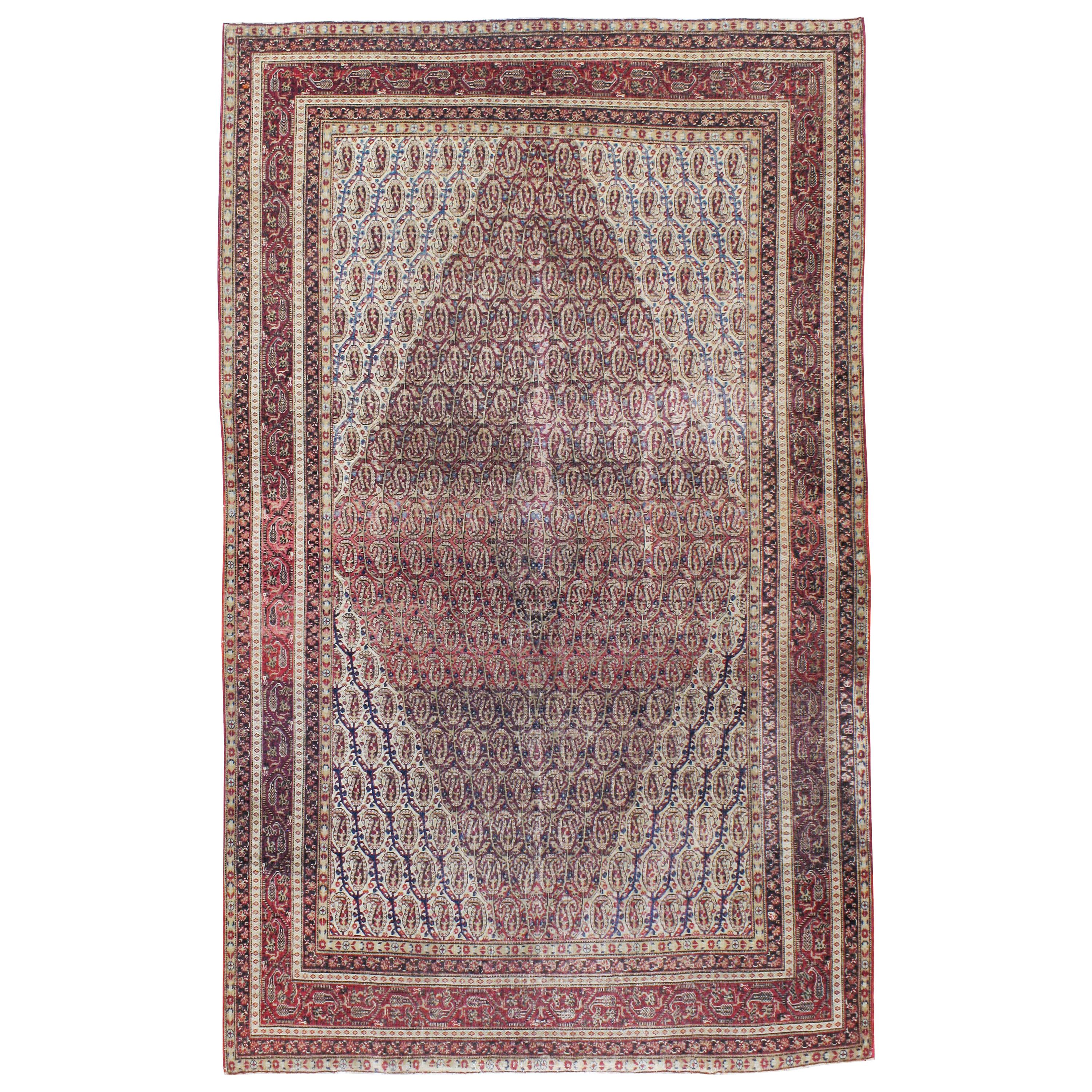 Antique Persian Khorassan Rug For Sale