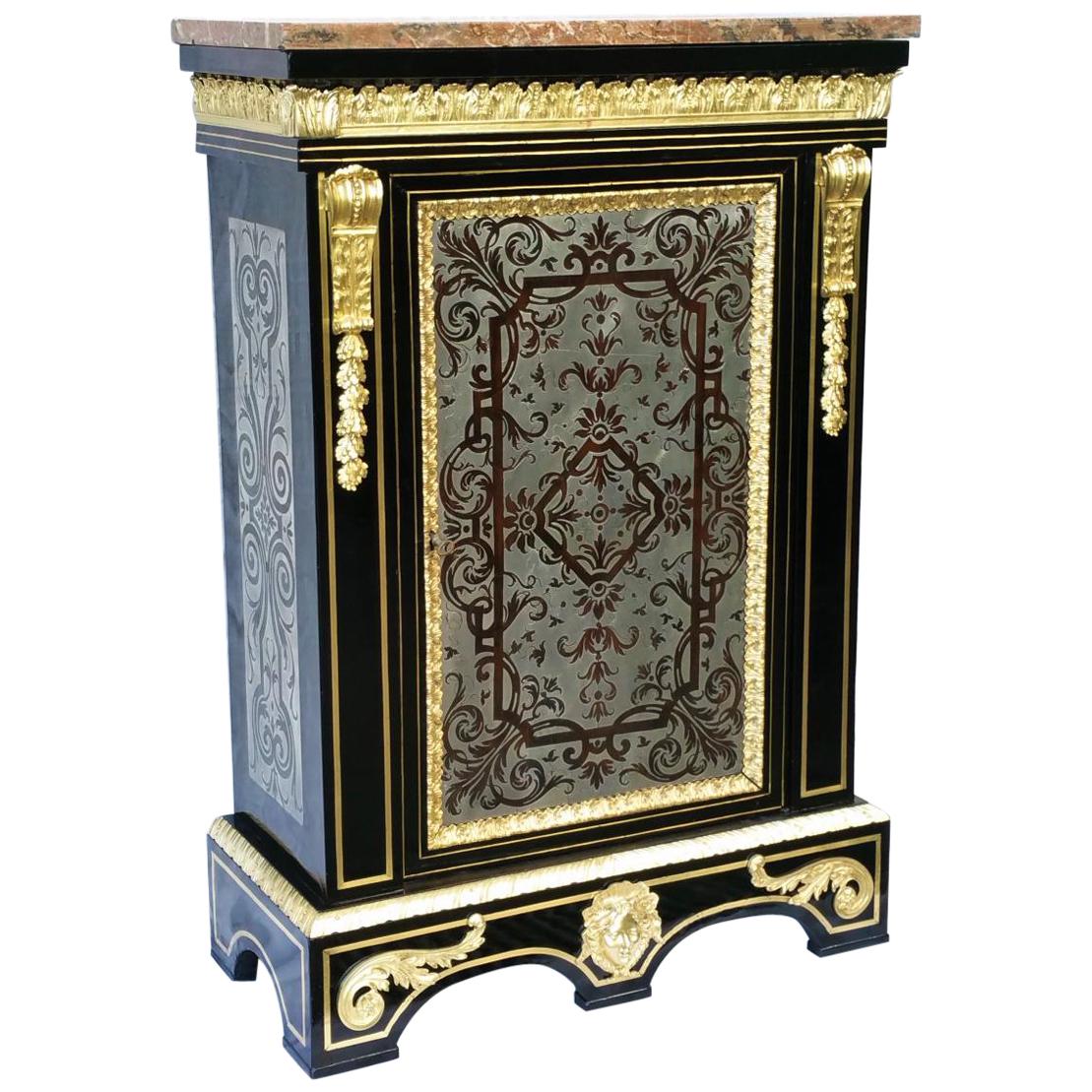 Rare 18th Century Cabinet in Boulle Marquetry, France, circa 1780