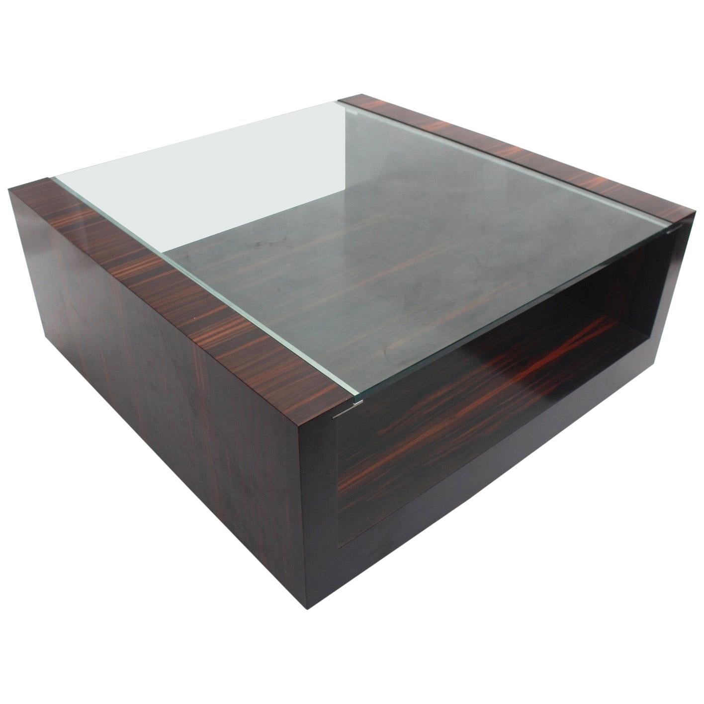  Minimalist Macassar "Evo CT"  Coffee Table by Fermín Verdeguer for Darc, 2002 For Sale