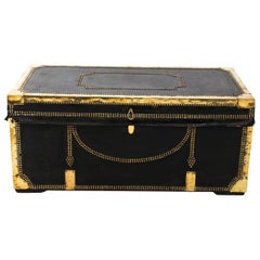 Brass Steam Ship Trunk, circa 1840