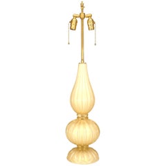 Italian Murano Gold Dusted Glass Table Lamp