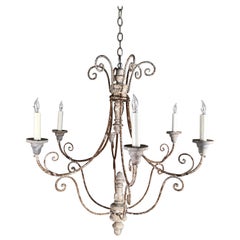 French Country 6-Arm Chandelier