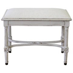 Vintage 20th Century Pained Vanity Bench