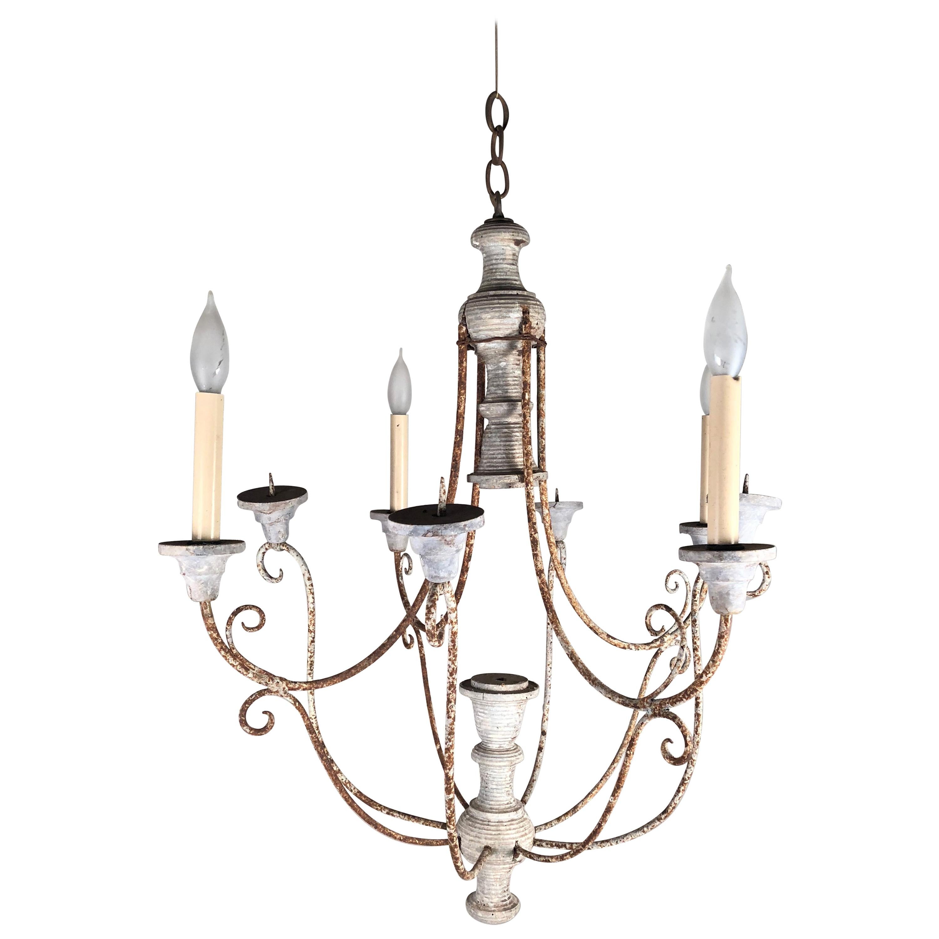 French Country 8-Arm Chandelier
