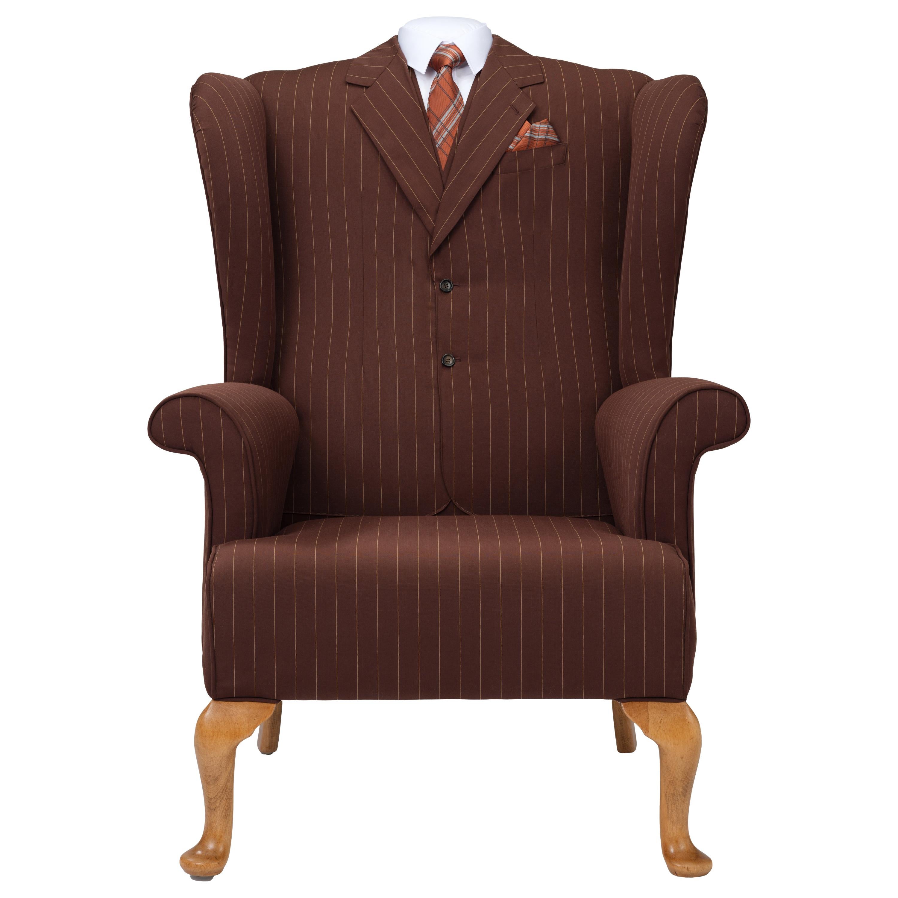 Midcentury Wingback Armchair 'The Great Gatsby' Wing Chair Bespoke