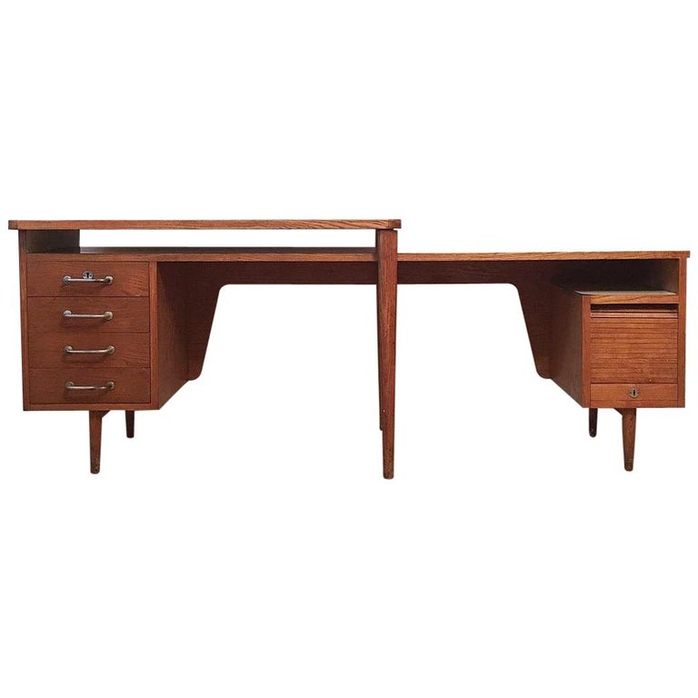 Original Midcentury Office Desk From 1950s For At 1stdibs Original Midcentury Office Desk From 1950s For