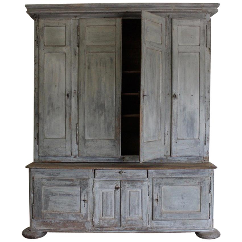 18th Century French Cupboard in Original Paint