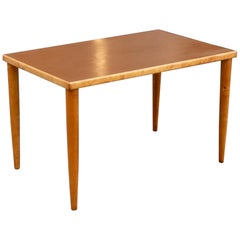 Bespoke Vintage Ilmari Tapiovaari 1950s Birch & Linoleum Top Desk by Laukaan Puu