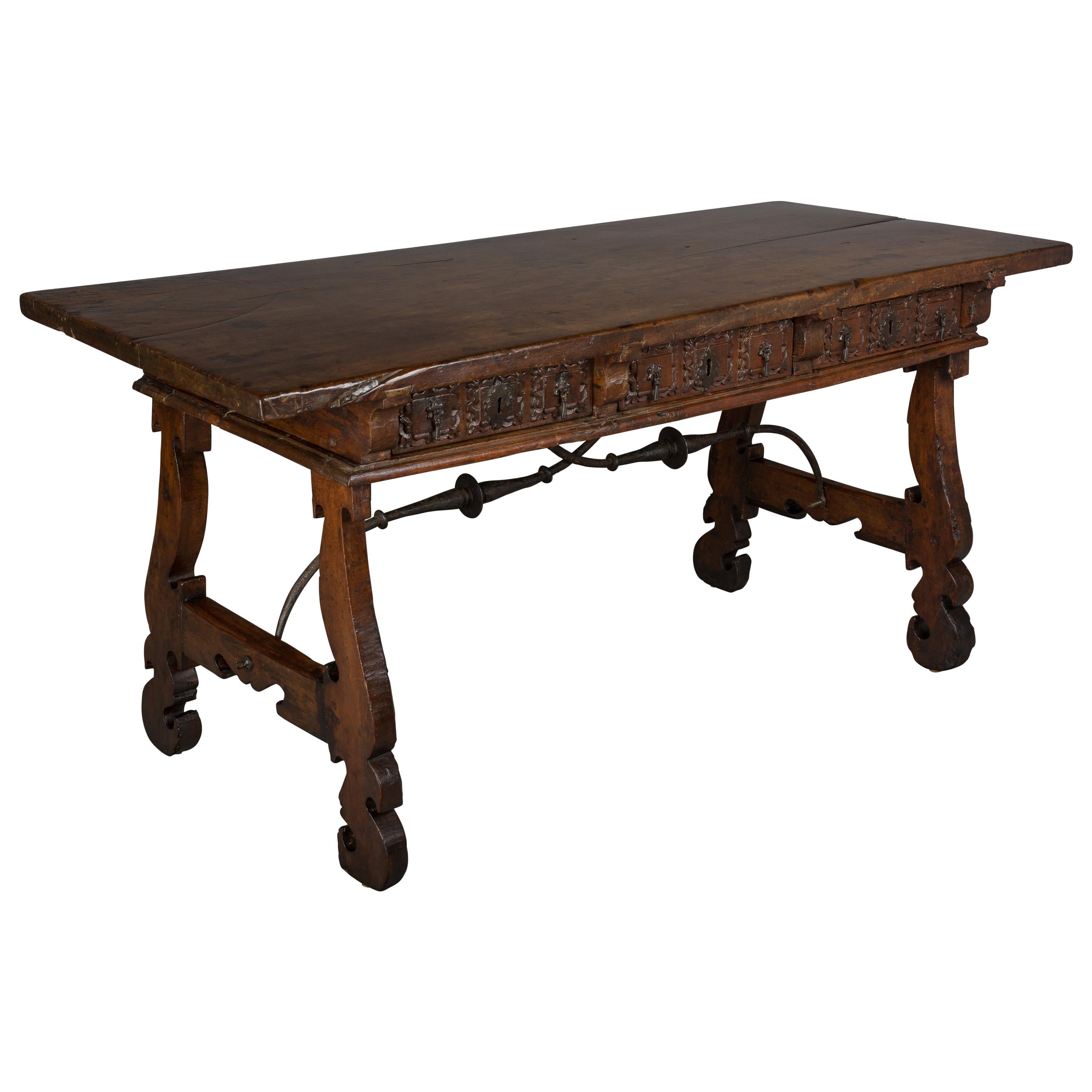 18th Century Spanish Baroque Writing Table