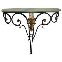 Charming Early 20th Century Iron Console