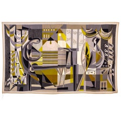 Maurice André Aubusson Tapestry, circa 1950, France