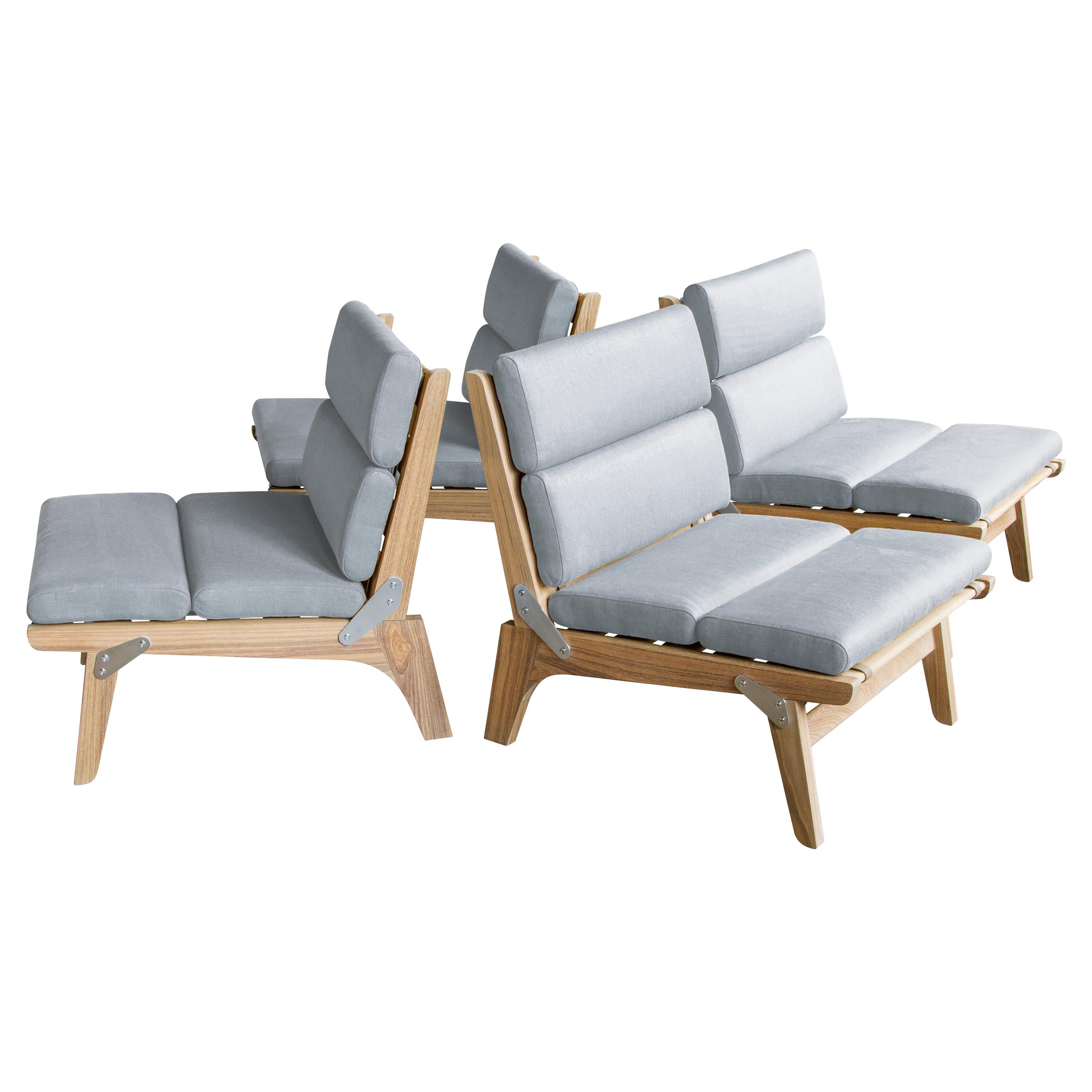 O.F.S. Lounge Chair / folding, outdoor - handcrafted by Richard Wrightman Design