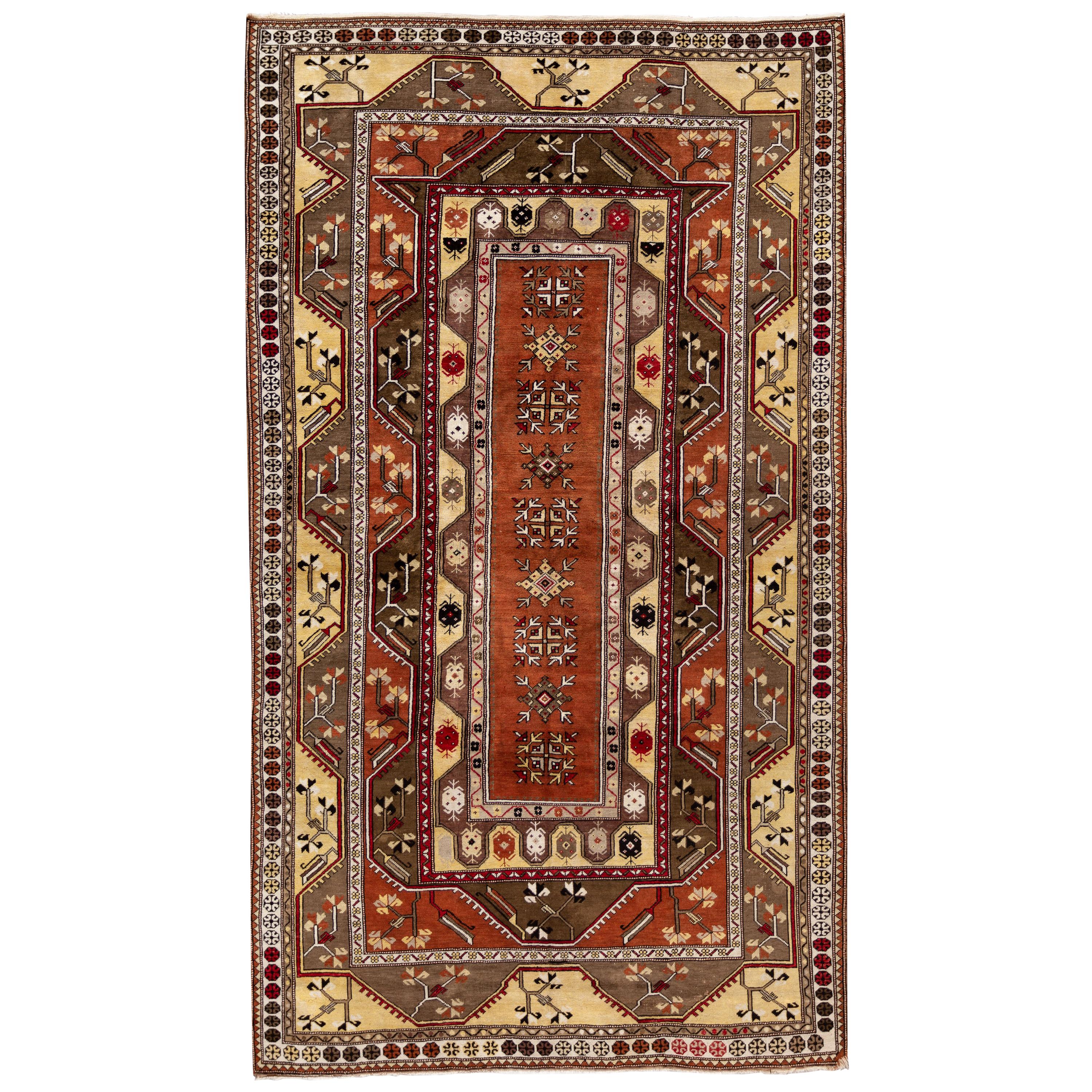 Türkischer Teppich, Vintage im Angebot