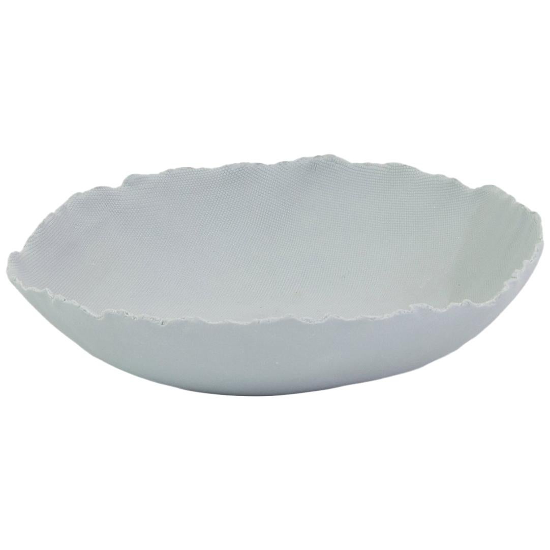Handmade Salad Plate Matte Grey Porcelain For Sale