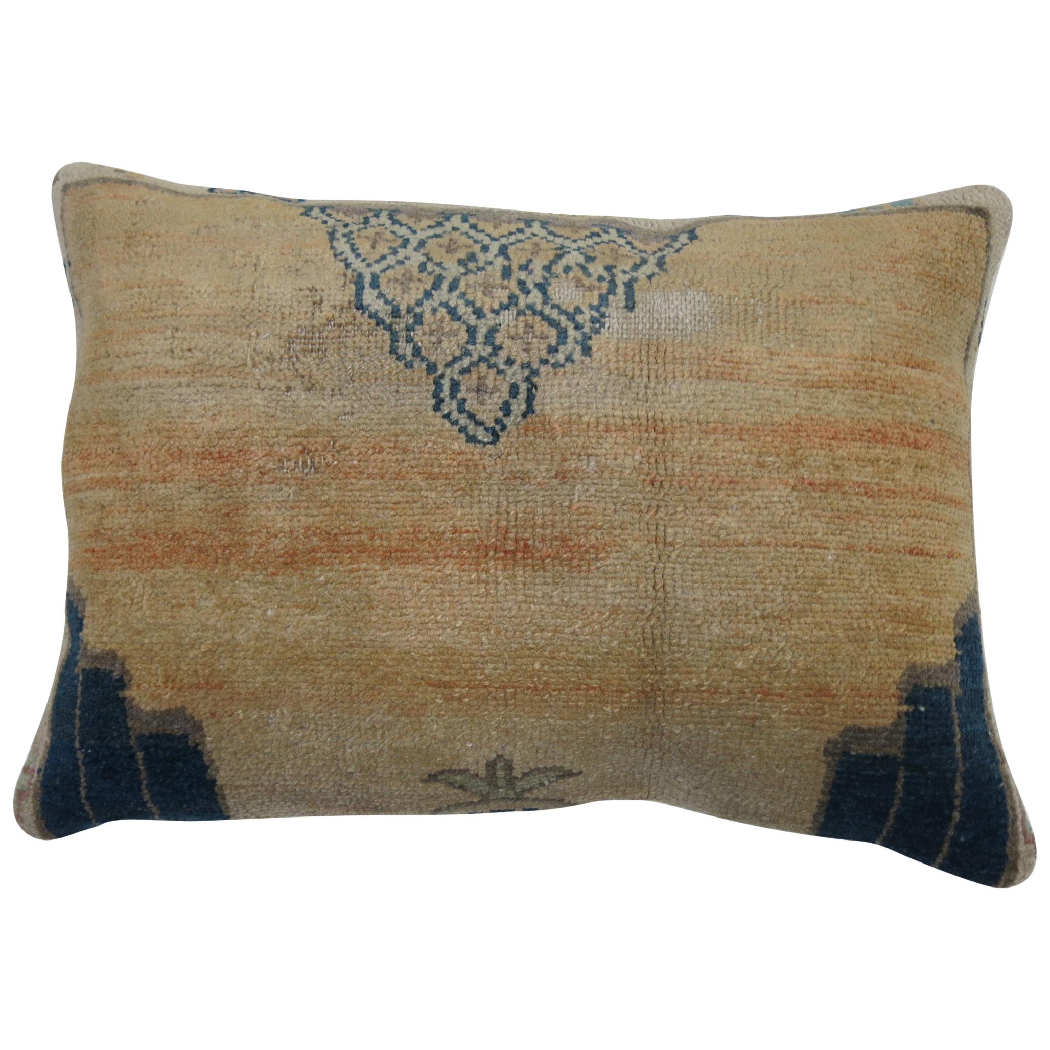 Grand coussin de tapis turc vintage en vente