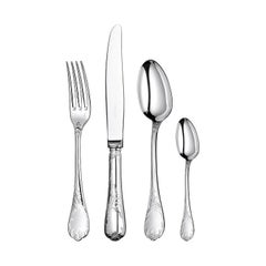 Christofle Flatware "Marly" Silver Plated 63 Pieces