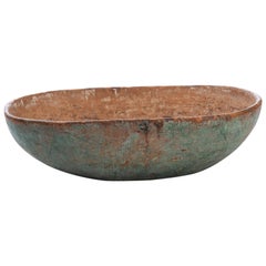 Early 19th Century Swedish Wooden Bowl in Original Condition