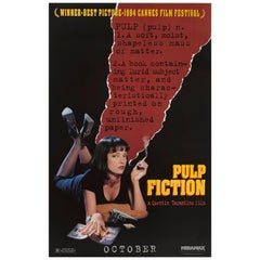 "Pulp Fiction" Cartel de cine original de EE.UU. estilo avance