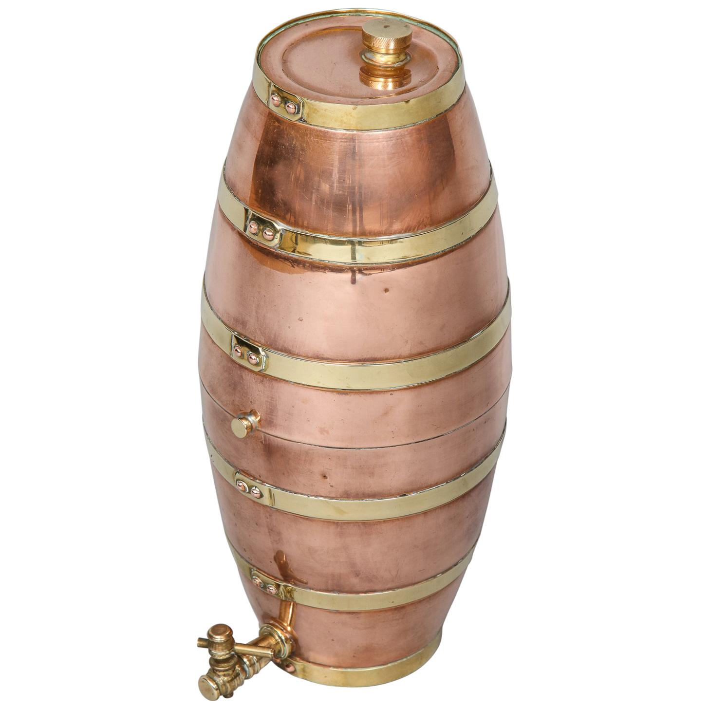 English Mixed Metal Spirit Barrel For Sale