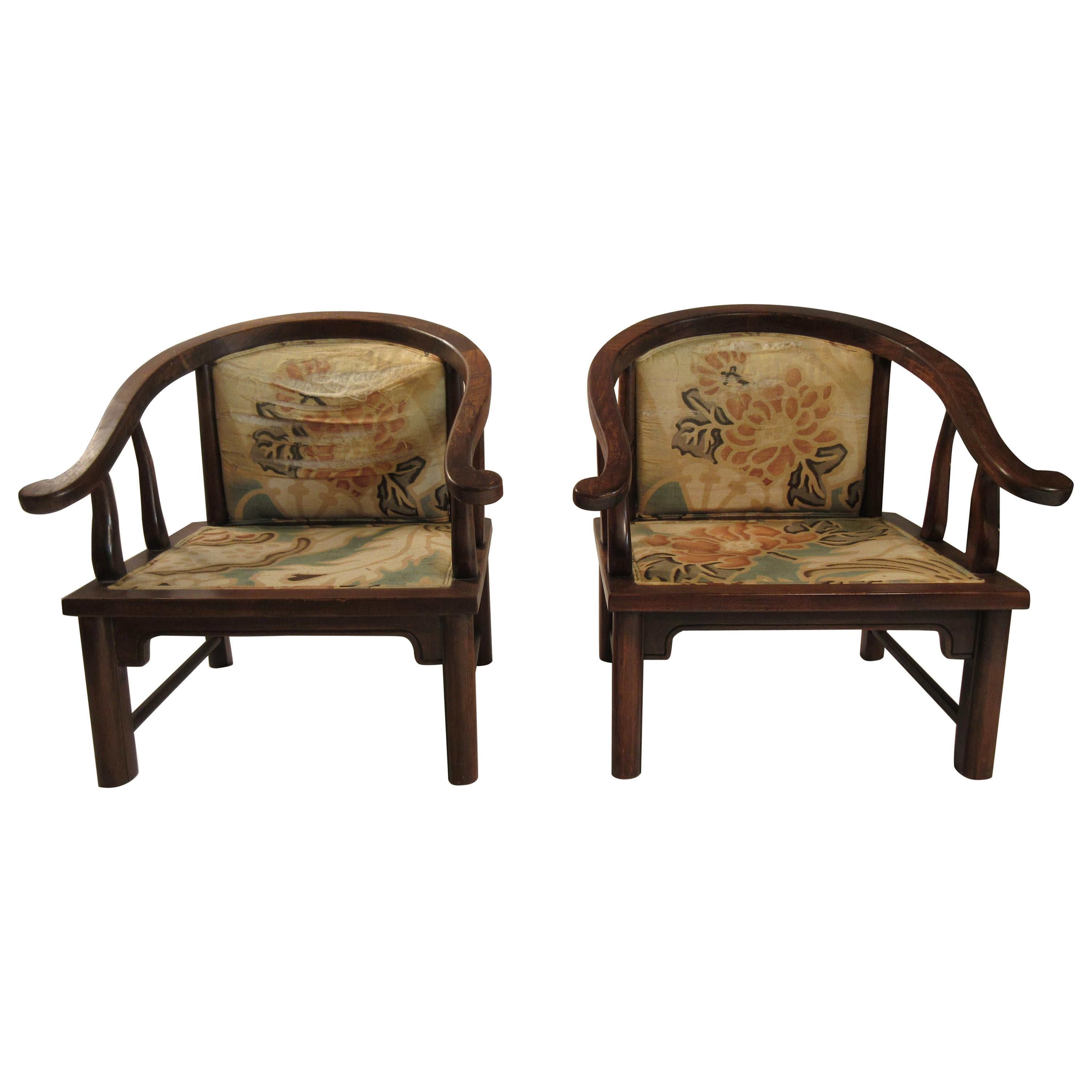 Pair of 1950s Asian Armchairs