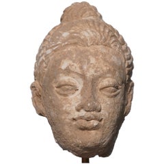 Tête de Bouddha en stuc du Gandhara 100 à 400 av. J.-C.