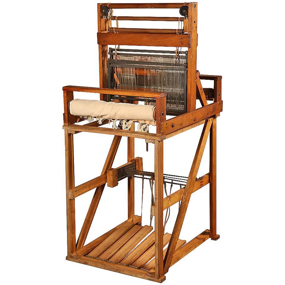 Vintage Wooden Loom For Sale at 1stdibs