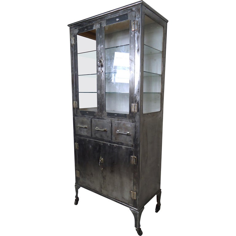 Vintage Industrial Metal Cabinet For Sale at 1stDibs | metal cabinet vintage,  vintage metal cabinets, industrial metal cabinet vintage