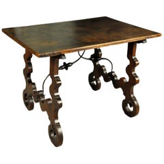 Antique Spanish 18th Century Primitive Side Table