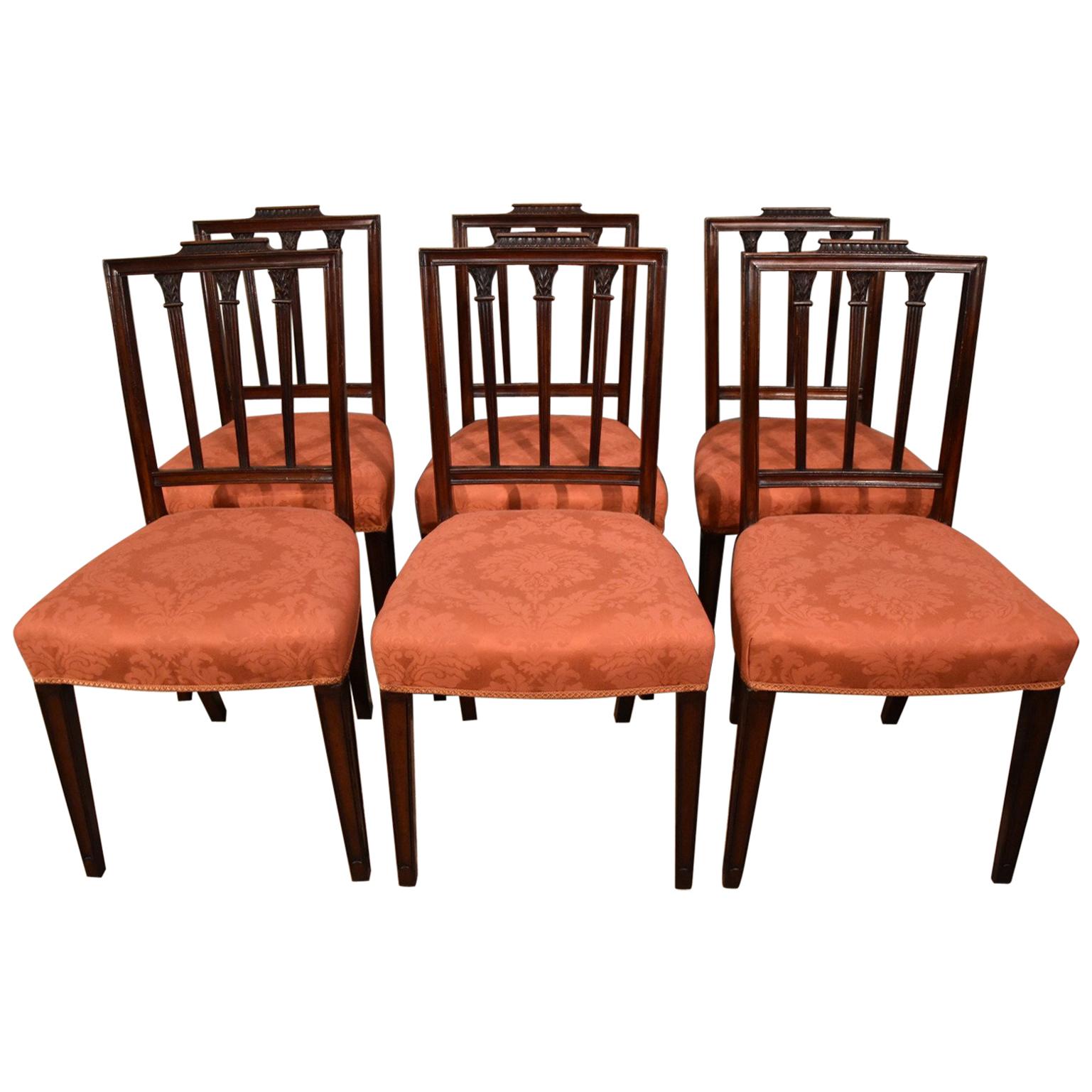 Superb Set of Late 18th Century Mahogany Dining Chairs