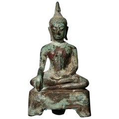 15th-16th Century Thai Ayutthaya Bronze Buddha Statue