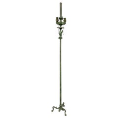 Italian Grand Tour Etruscan Revival Bronze Floor Lamp