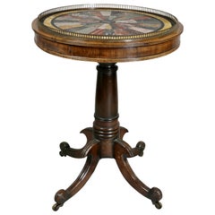 Regency Rosewood and Specimen Marble Table