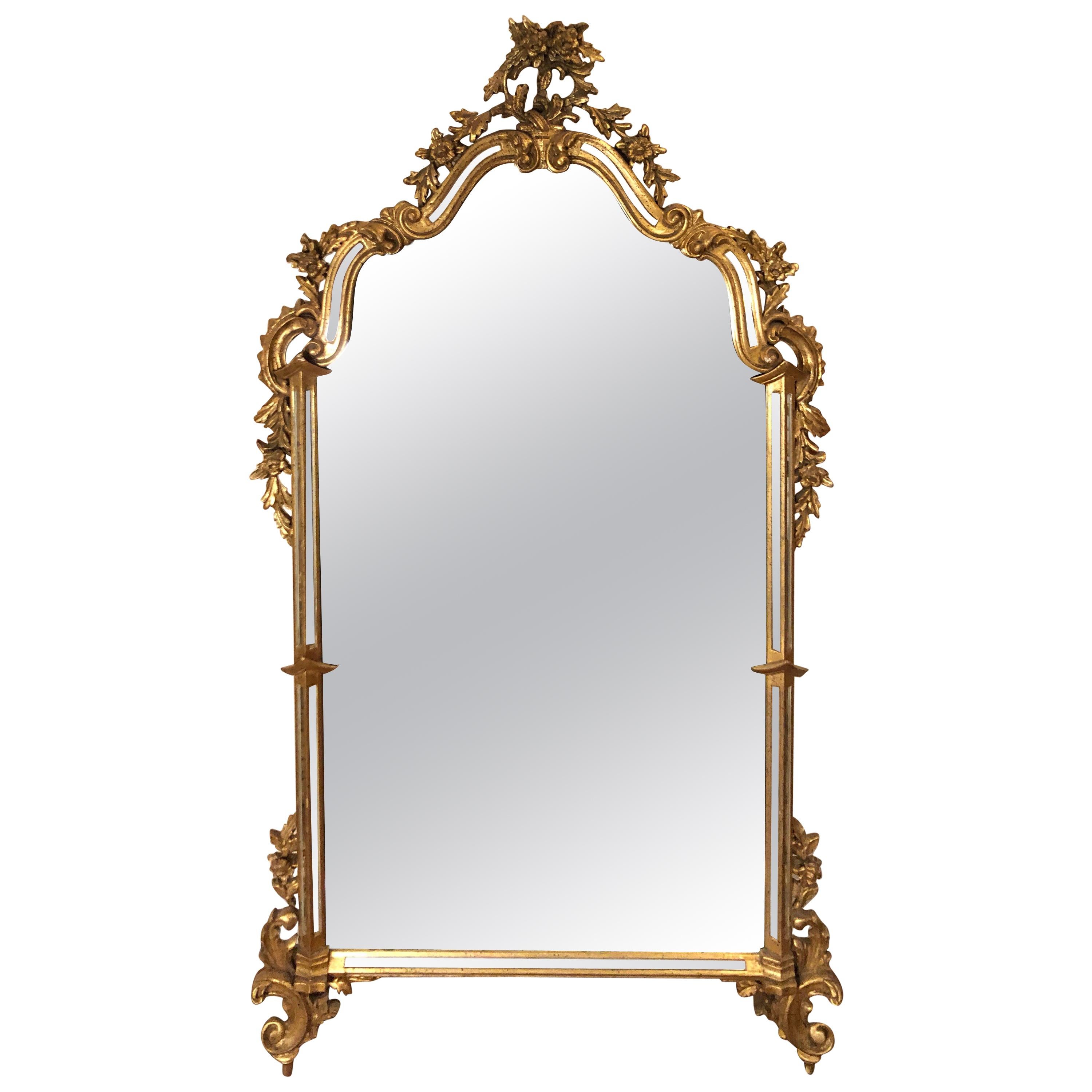 Vintage Ornate Gilt Mirror Attributed to Labarge