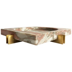 Parallel Bowl in Pink Marble