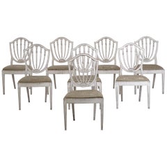 Set of 8 Chairs, Probably Danish, in the Style of C.J. Lillie, 19th Century