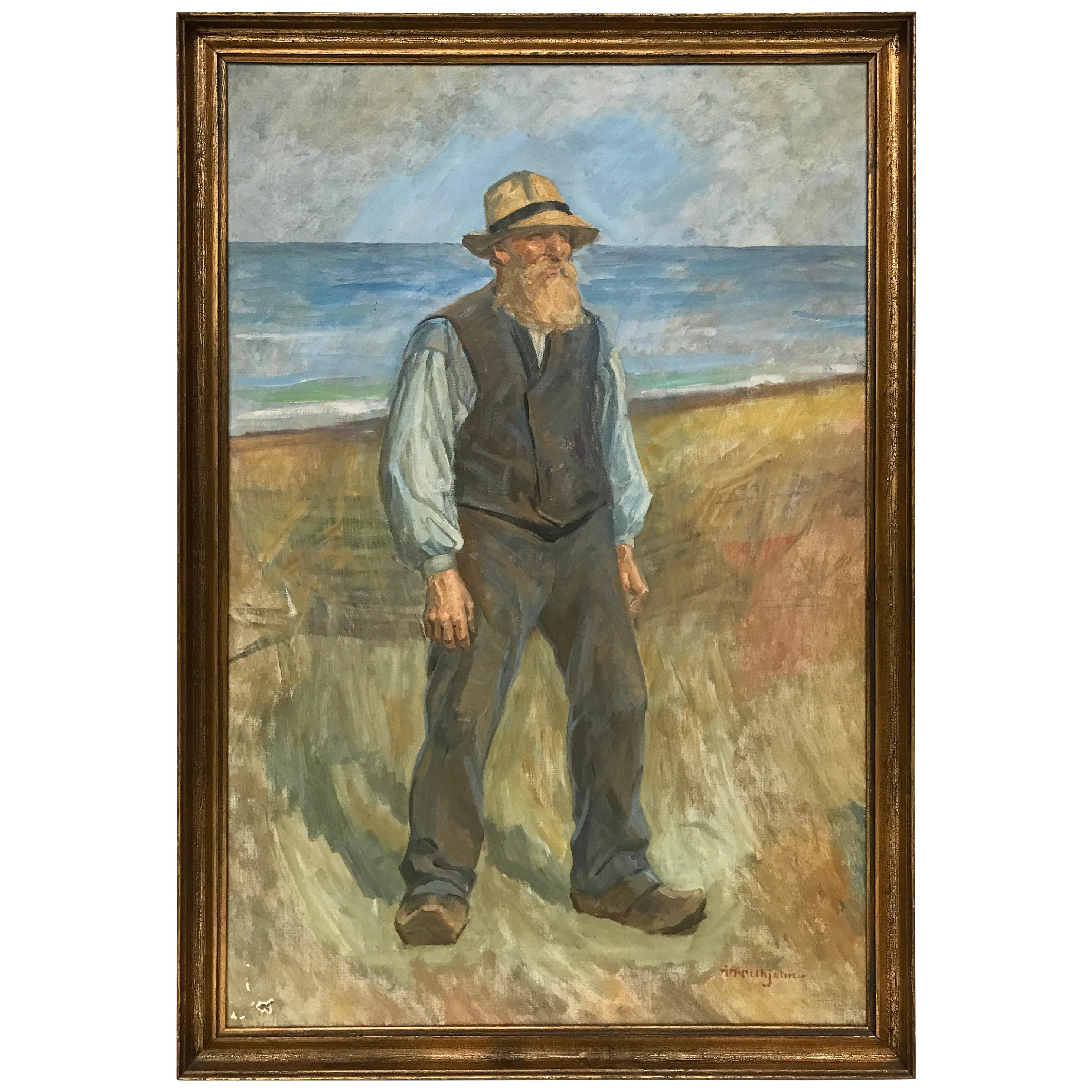 Johannes M. S. Wilhjelm, Fisherman on the Beach, 1900s