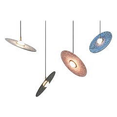 'Planet' Terrazzo Pendant Lamp by Bentu Design 'White, Black, Red or Blue'