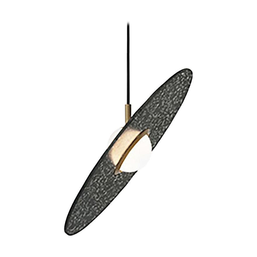 'Planet' Terrazzo Pendant Lamp by Bentu Design 'Black' For Sale