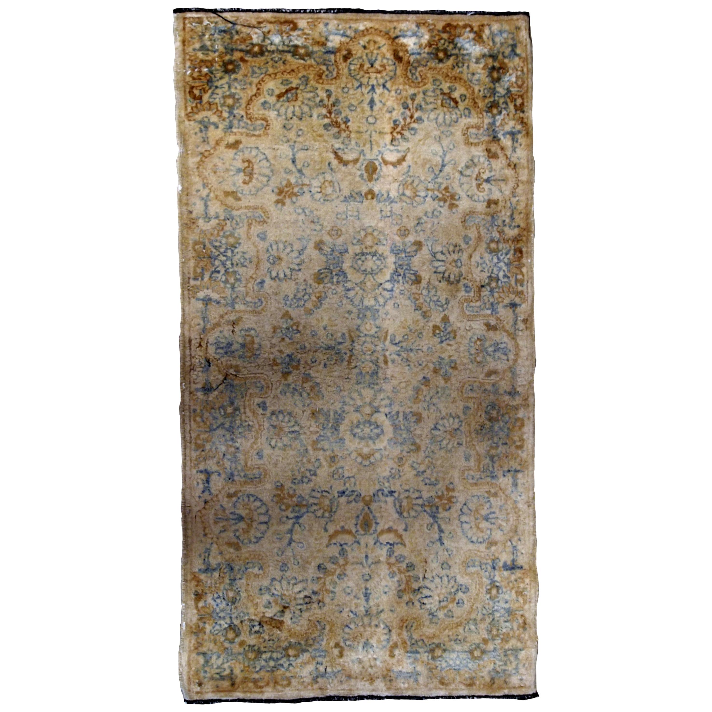 Handgefertigter antiker Teppich im Kerman-Stil, 1920er Jahre, 1B703