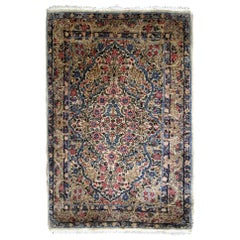 Handmade Antique Kerman Style Rug, 1920s, 1B704